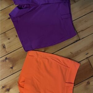 Nike Purple and Orange Skorts Athletic Performance